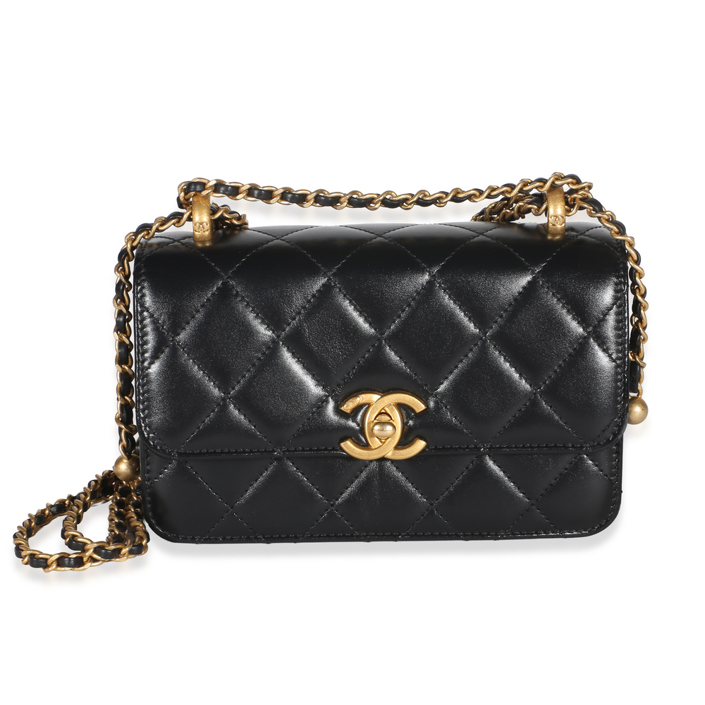 Chanel Black Quilted Calfskin Mini Perfect Fit Flap Bag